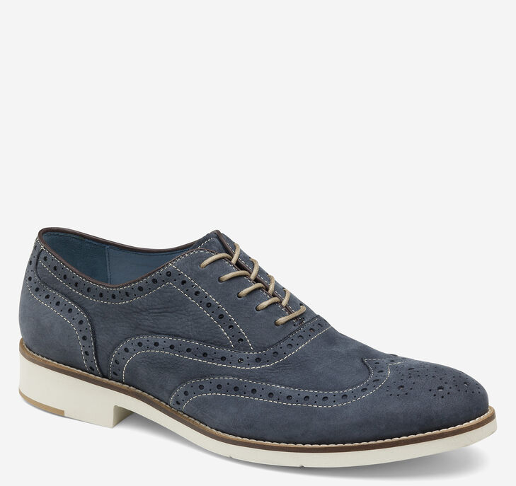 Johnston & Murphy Watkins Wingtip Oxfordskor Herr - Marinblå Finskor [UV9108675]